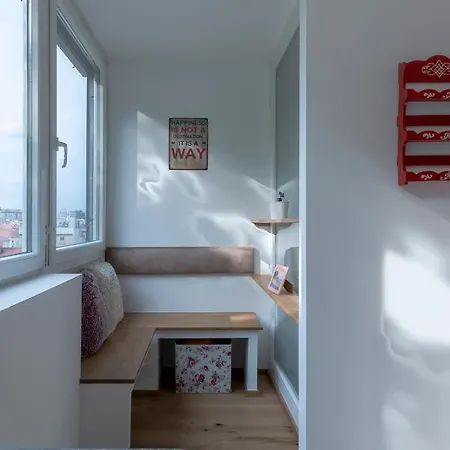 Tamliving 2br Center 3 Bridges Great View Kitchen Ljubljana